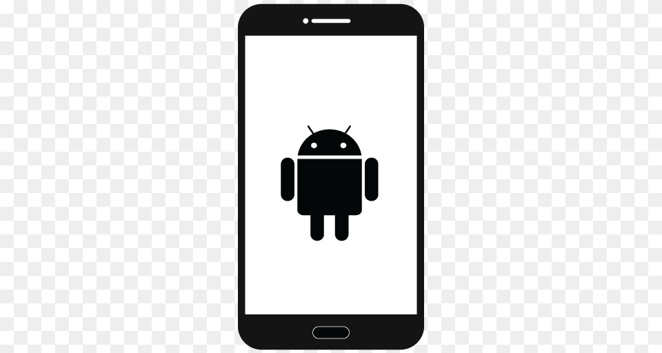 Android Smart Phone Icon, Electronics, Mobile Phone, Stencil Free Transparent Png