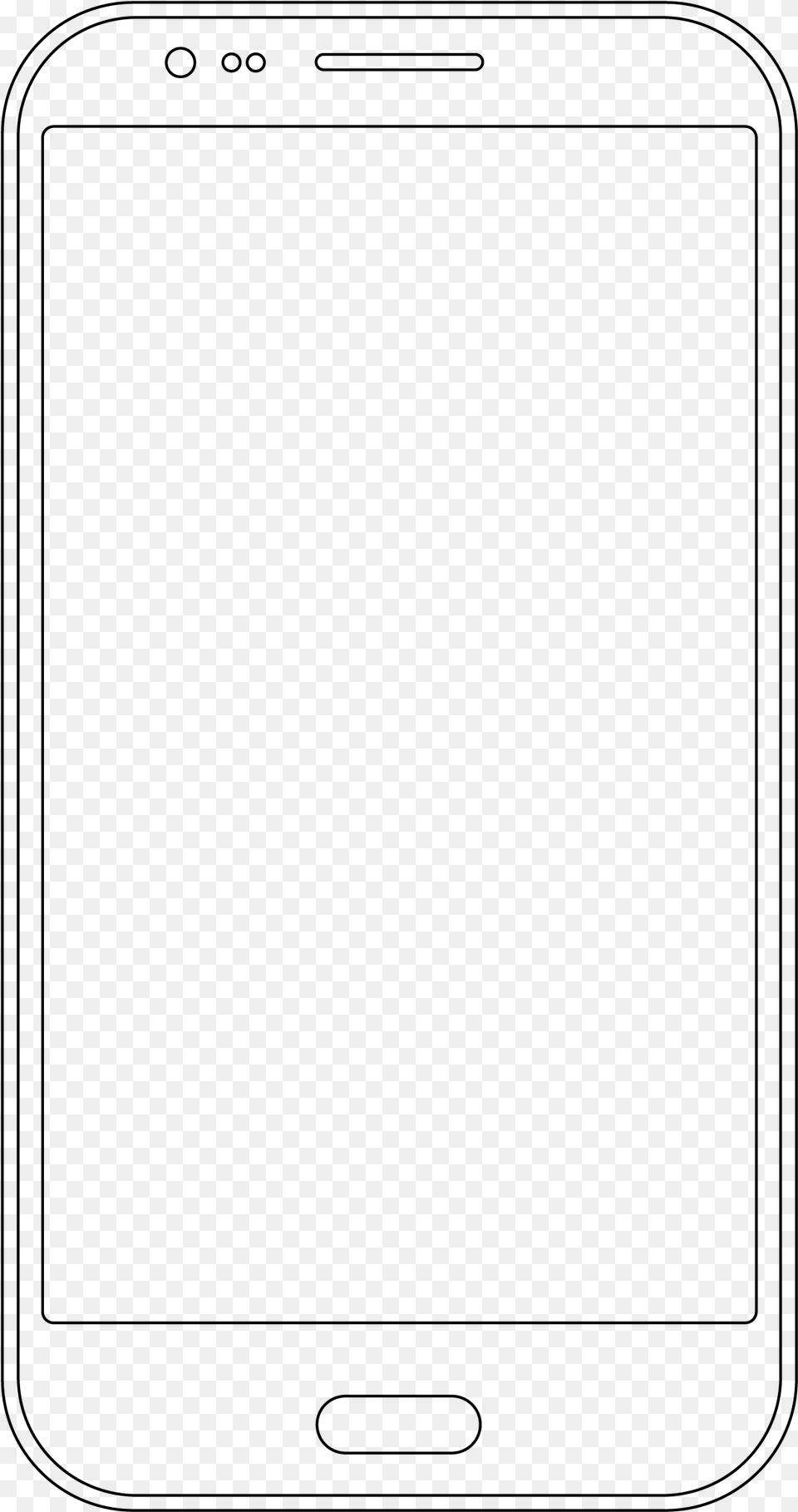 Android White Android Phone, Gray Free Transparent Png