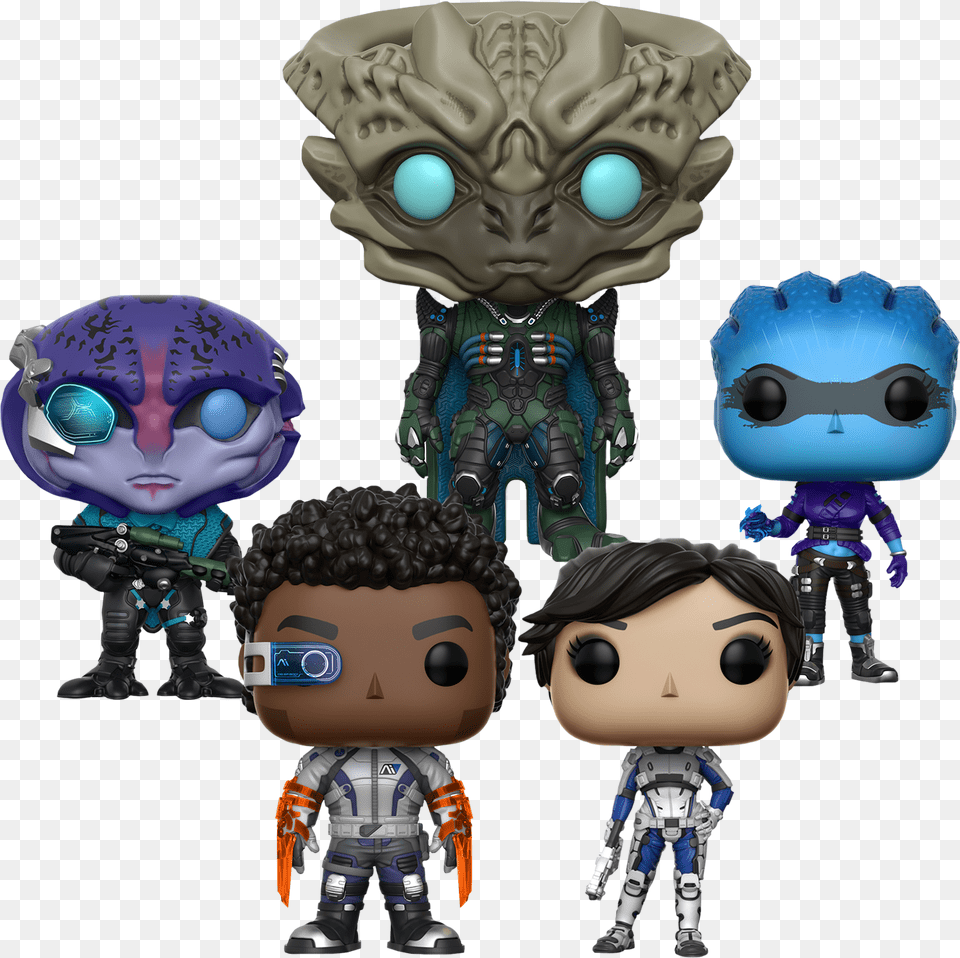 Andromeda Mass Effect Andromeda Pop Games 6 Inch Vinyl Figure, Alien, Person, Baby, Face Free Png