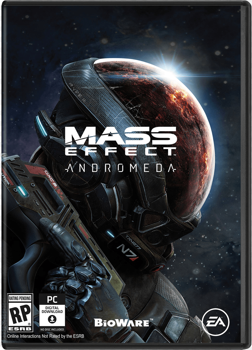 Andromeda Release Date Announced Mass Effect Andromeda Box Art, Helmet, Crash Helmet, Advertisement, Adult Free Png Download