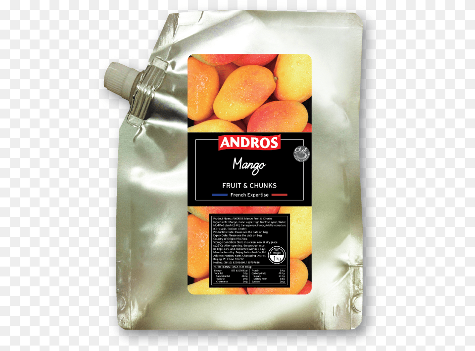Andros Mango Fruit Chunks Doypack 1kg Andros Fruit And Chunks, Food, Plant, Produce, Apricot Free Png