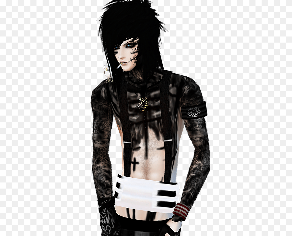 Andy Biersack Transparent Goth Subculture, Sleeve, Long Sleeve, Clothing, Coat Png