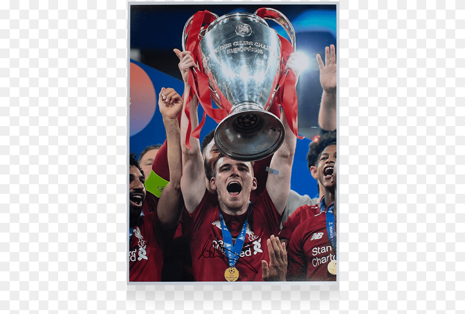 Andy Robertson Champions League, Celebrating, Person, Adult, Man Free Transparent Png