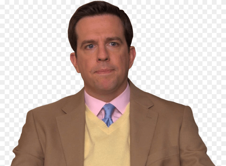 Andy Theoffice Person People Funny Show Tvshow Andy From The Office Accessories, Suit, Necktie, Man Free Transparent Png