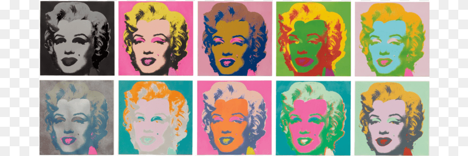 Andy Warhol Marilyn Monroe 1967 Portfolio Of Screenprints Marilyn Andy Warhol, Art, Modern Art, Adult, Person Free Png Download