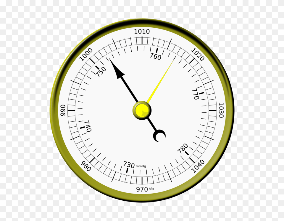 Aneroid Barometer Weather Forecasting Can Stock Photo Compass, Wristwatch Free Png Download