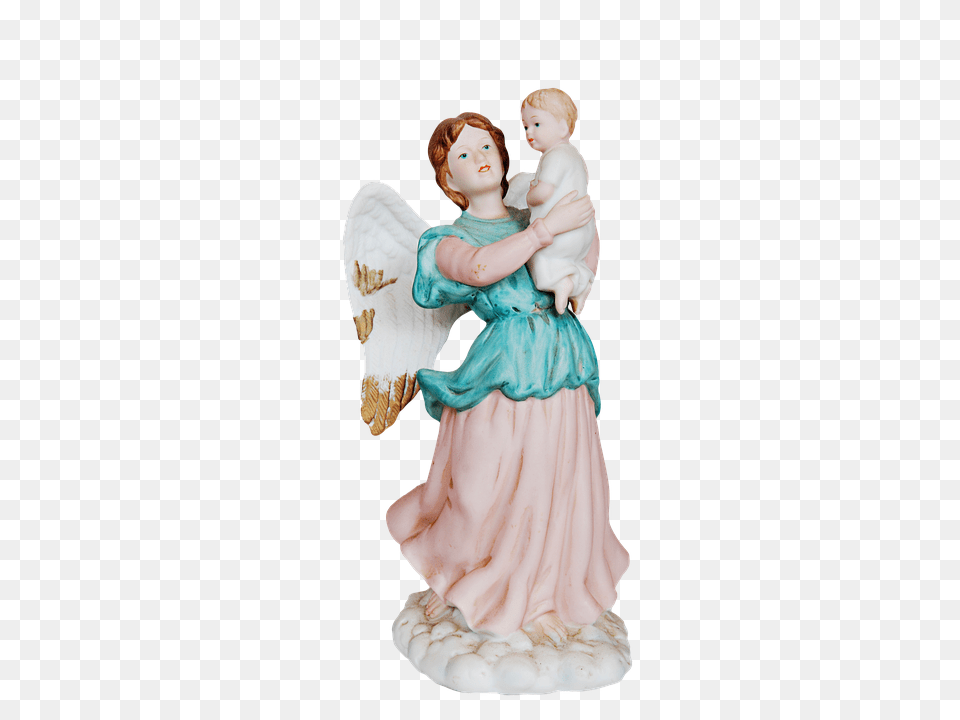 Angel Figurine, Baby, Person, Face Png Image