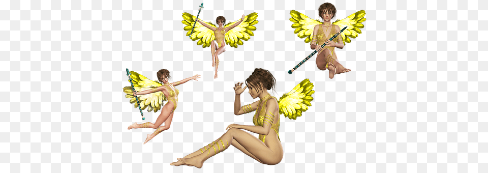 Angel Adult, Child, Dancing, Female Png Image