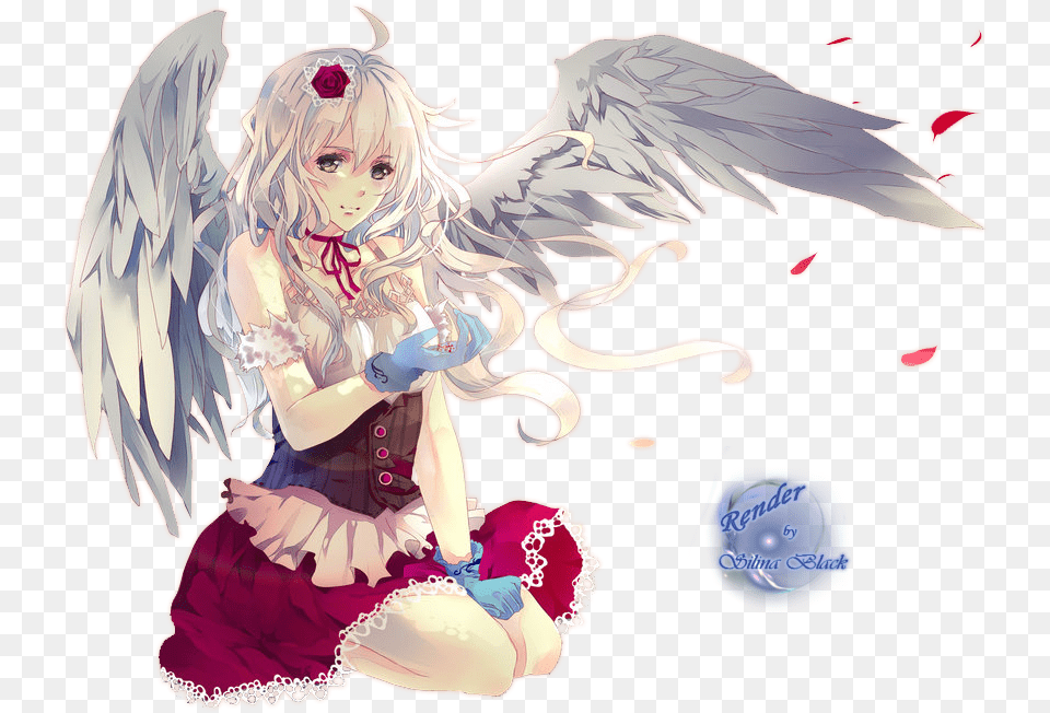 Angel Anime Beautiful Anime Angel Girl, Book, Comics, Person, Publication Png Image