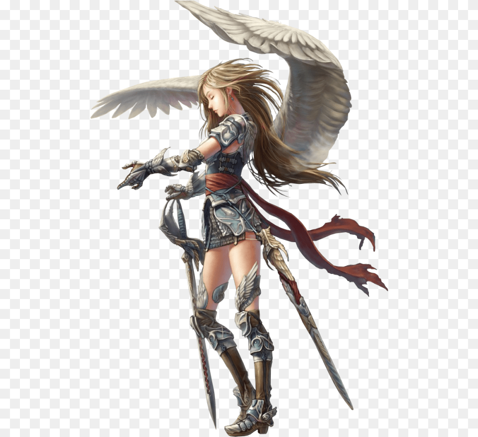 Angel Anime Transparent U2013 Free Vector Angel Warrior Transparent, Adult, Female, Person, Woman Png