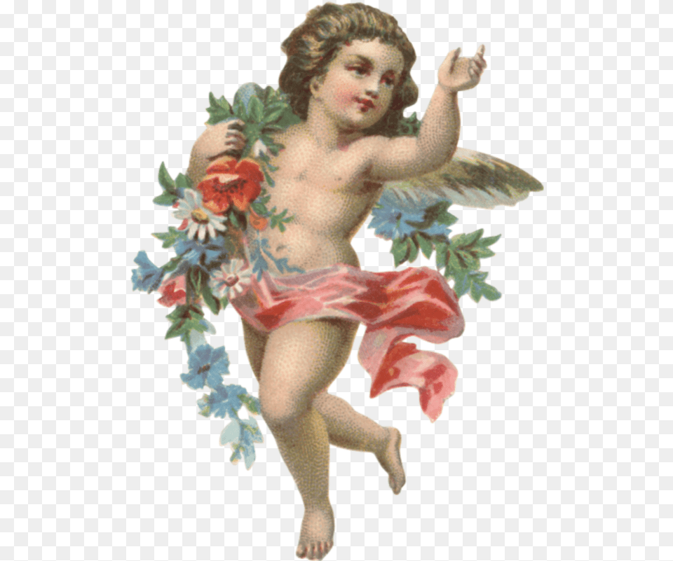 Angel Art Arte Painting Aesthetic Tumblr Cherub, Baby, Person, Face, Head Png