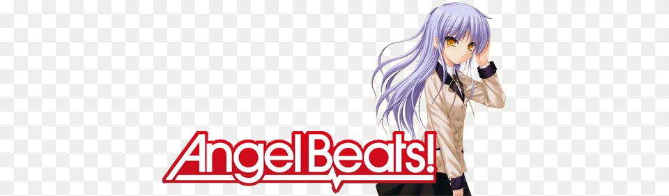 Angel Beats Logo, Book, Comics, Publication, Adult Free Transparent Png