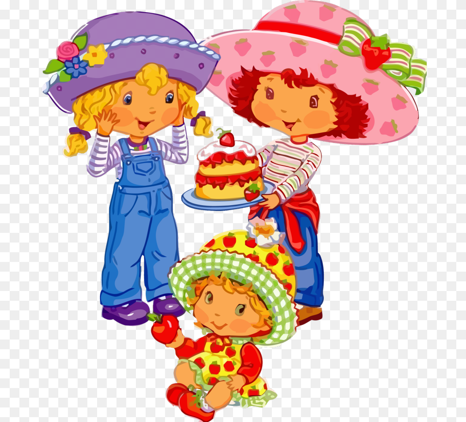 Angel Cake Strawberry Shortcake Cartoon, Hat, Clothing, Baby, Person Png