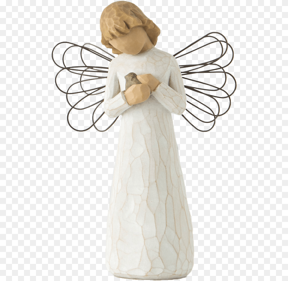 Angel Caring Willow Tree Angel Of Healing, Figurine, Baby, Person, Formal Wear Free Transparent Png