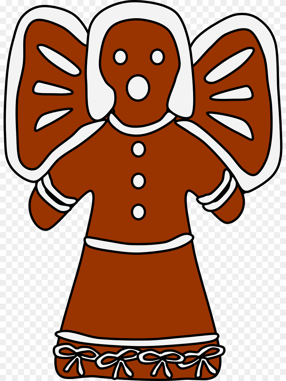 Angel Christmas Cookie Transparent Images Gingerbread Clip Art, Food, Sweets, Baby, Person Png Image