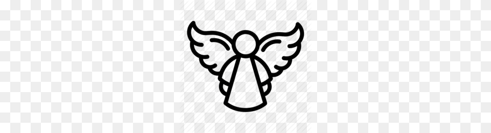 Angel Clipart, Stencil, Sticker, Emblem, Symbol Free Png