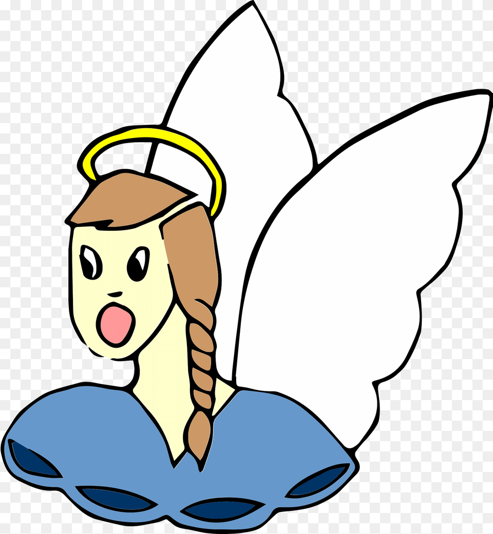 Angel Clipart, Cartoon, Face, Head, Person Png