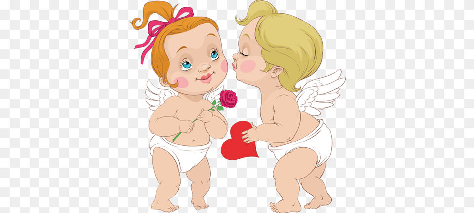 Angel Clipart Cupid Valentine39s Day Angel, Baby, Person, Face, Head Png Image