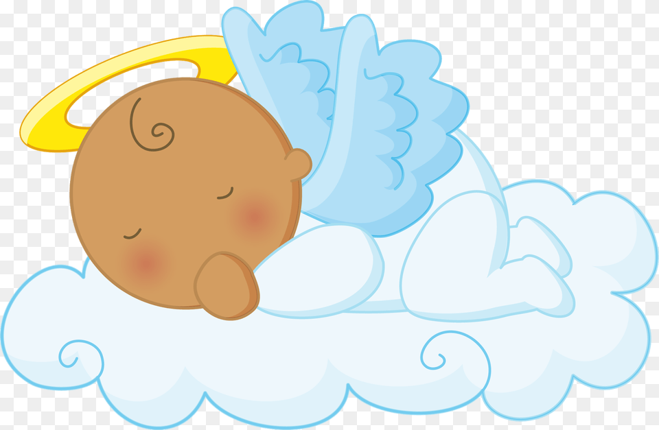 Angel Clipart First Holy Communion Baby Shower Gender Sleeping Baby Angel Clipart, Person Png Image