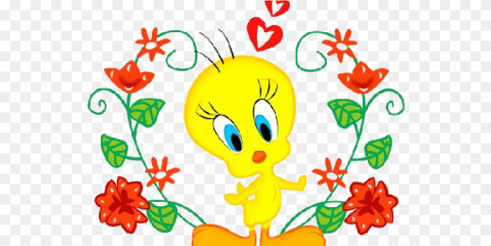 Angel Clipart Tweety Bird Cartoon, Flower, Plant, Pattern, Baby Free Transparent Png