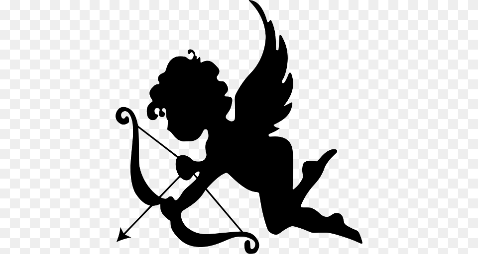 Angel Cupid Finding His Target, Person Free Png