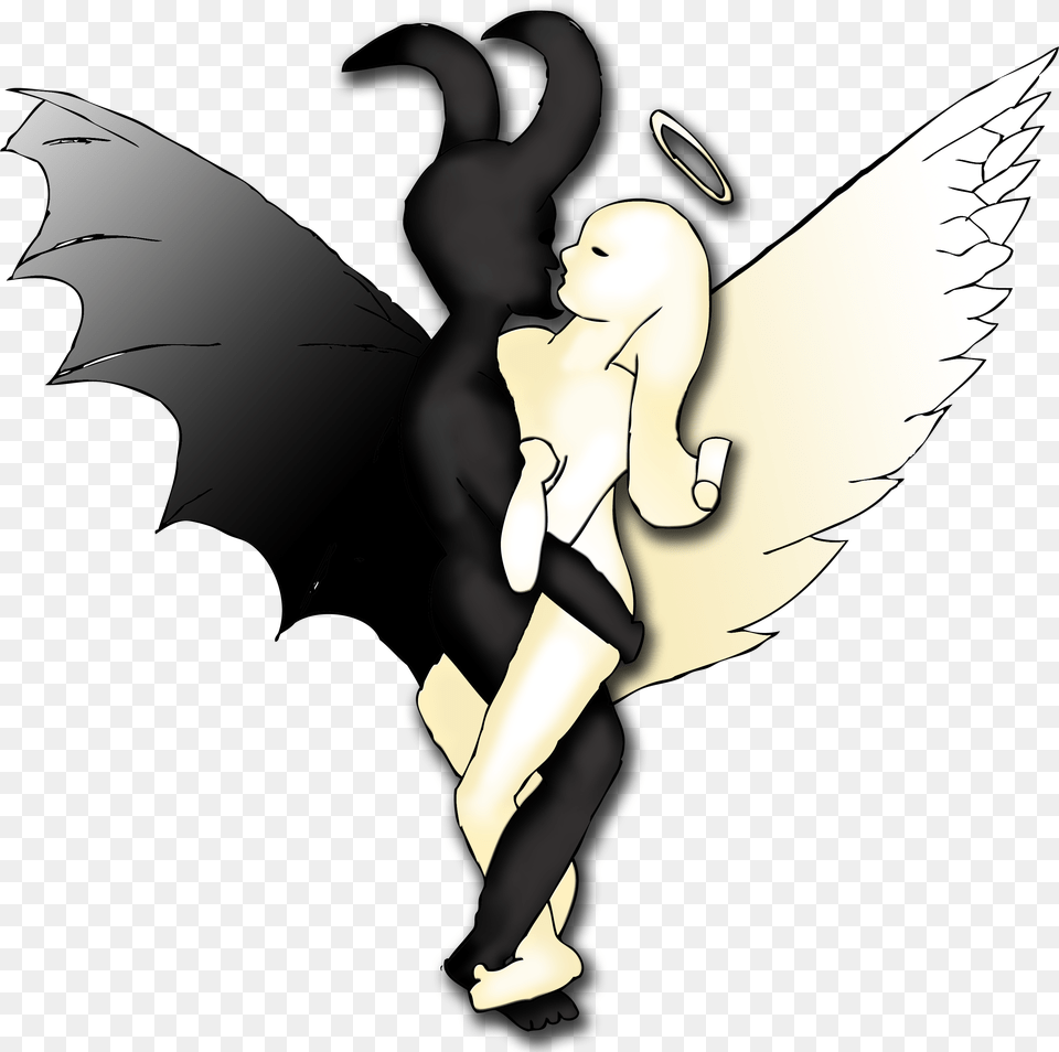 Angel Demon Idea 1c Wings Illustration, Adult, Female, Person, Woman Png Image