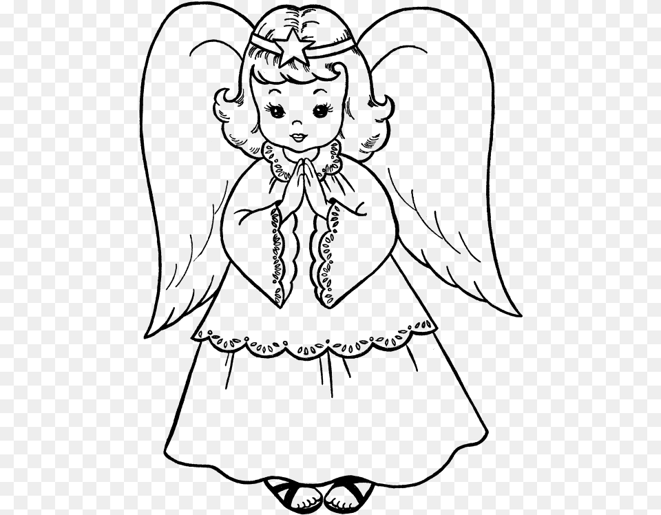 Angel Easy Drawing At Getdrawings Angel For Colouring, Adult, Bride, Female, Person Png