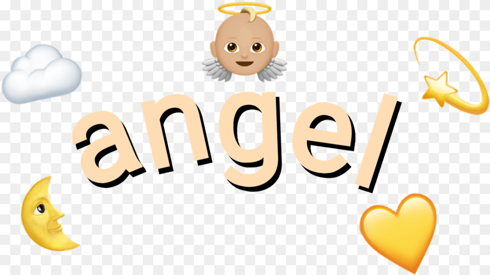 Angel Emoji Crown Tumblr Sticker By Duda Angel Emoji Crown, Baby, Person, Face, Head Free Png Download