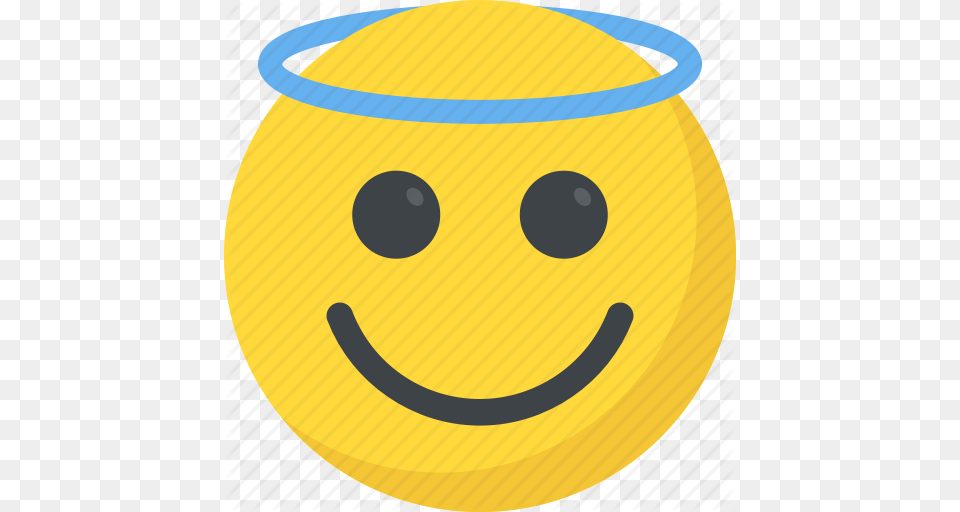 Angel Emoji Emoji Emoticon Halo Emoji Smiling Face Icon, Jar, Sphere Png Image
