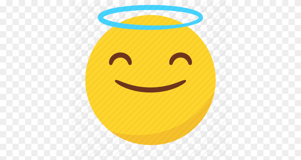 Angel Emoji Emoticon Happy Smile Icon, Jar, Pottery Free Png