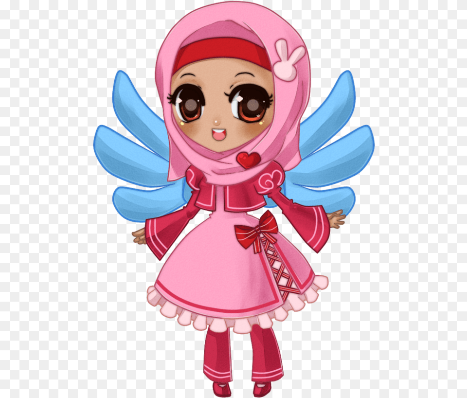 Angel Fairy Muslims Cartoon, Doll, Toy, Baby, Person Png