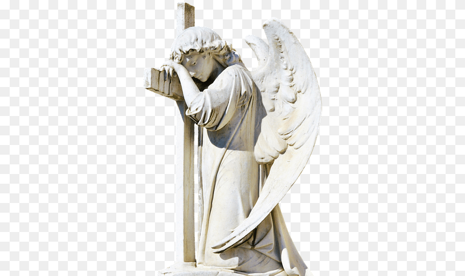 Angel Figure, Cross, Symbol, Adult, Male Free Png Download