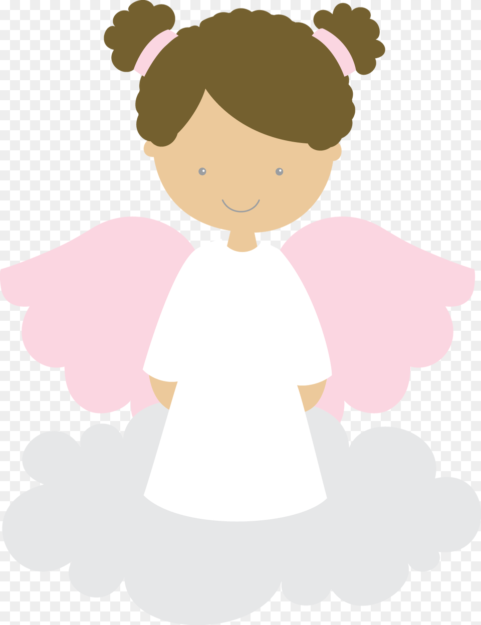 Angel First Communion Girl Clip Art Anjinho Batizado Em, Baby, Face, Head, Person Free Png Download