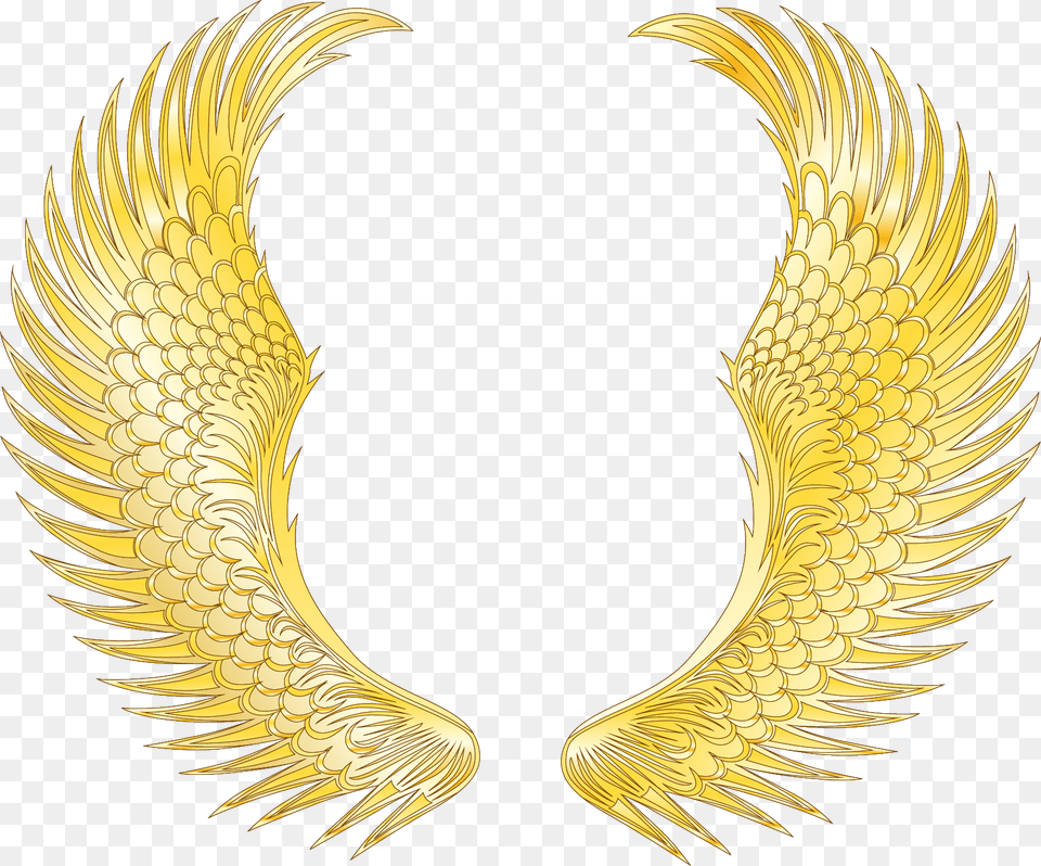 Angel Gold Wings, Accessories, Jewelry, Necklace Free Png