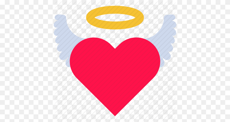 Angel Halo Heart Holy Ideal Love Wing Icon, Symbol, Logo, Ping Pong, Ping Pong Paddle Free Png Download