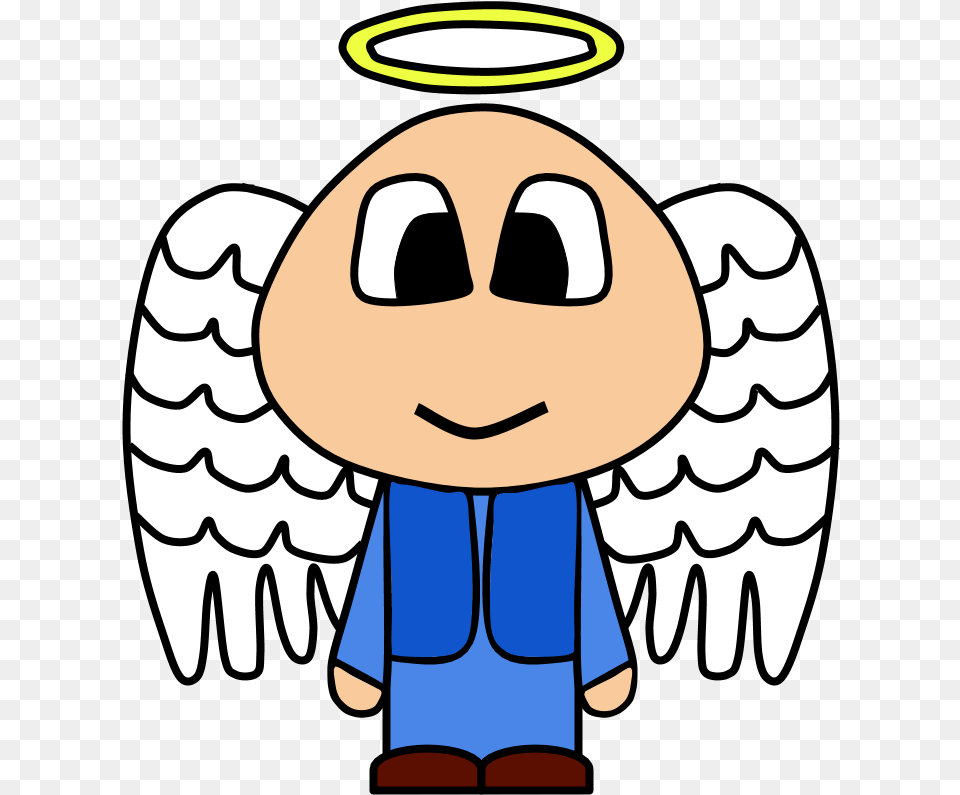 Angel Halo Wings Big Eyes Cartoon Person Clipart Person With Halo Clipart, Baby, Face, Head Free Png