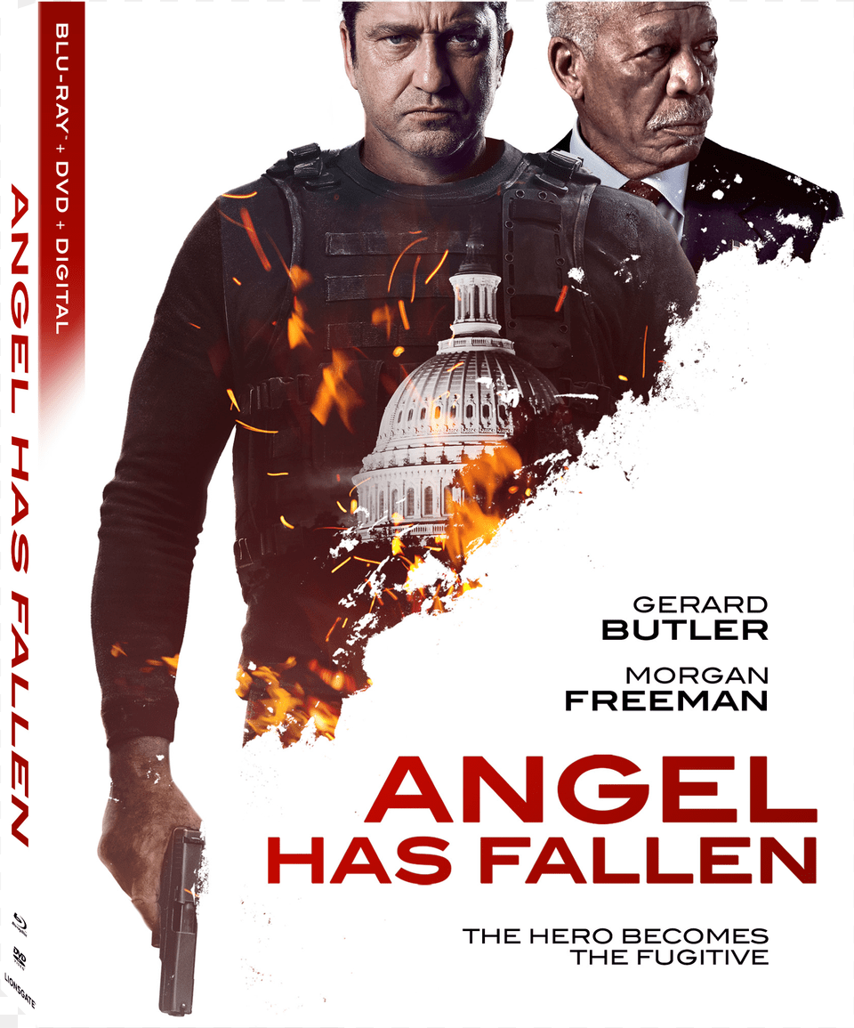 Angel Has Fallen Blu Ray, Advertisement, Poster, Adult, Person Free Png