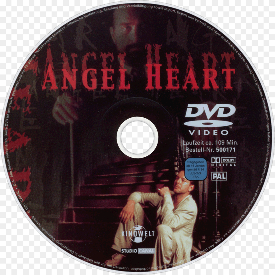 Angel Heart Dvd Disc Angel Heart Digipak Dvd, Adult, Disk, Male, Man Png Image