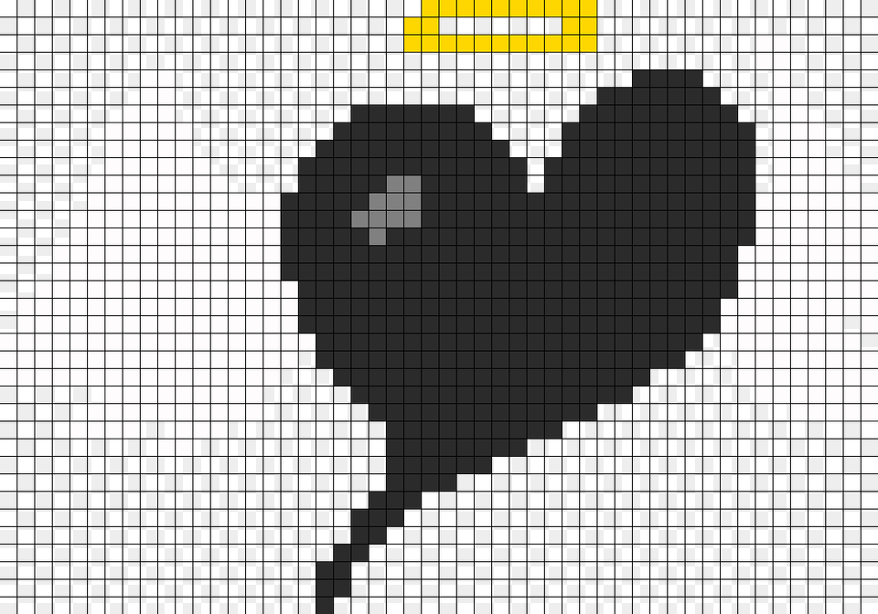 Angel Heart Perler Bead Pattern Bead Sprite Pixel Art Fairy Tail Logo, Animal Png