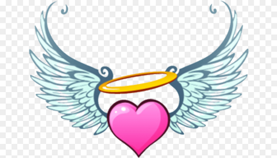 Angel Hearts Wings Heart Heart With Angel Wings Clipart, Symbol Free Png Download