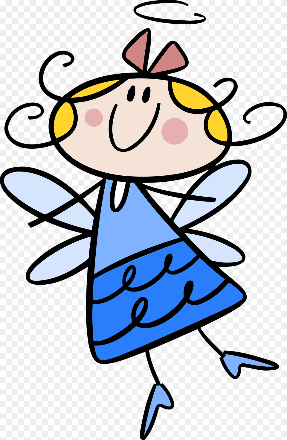 Angel In Blue Clipart, Animal, Cartoon Free Transparent Png