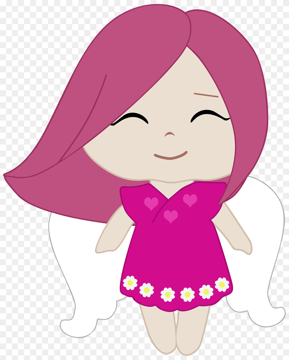Angel In Pink Clipart, Clothing, Hat, Purple, Baby Free Png Download
