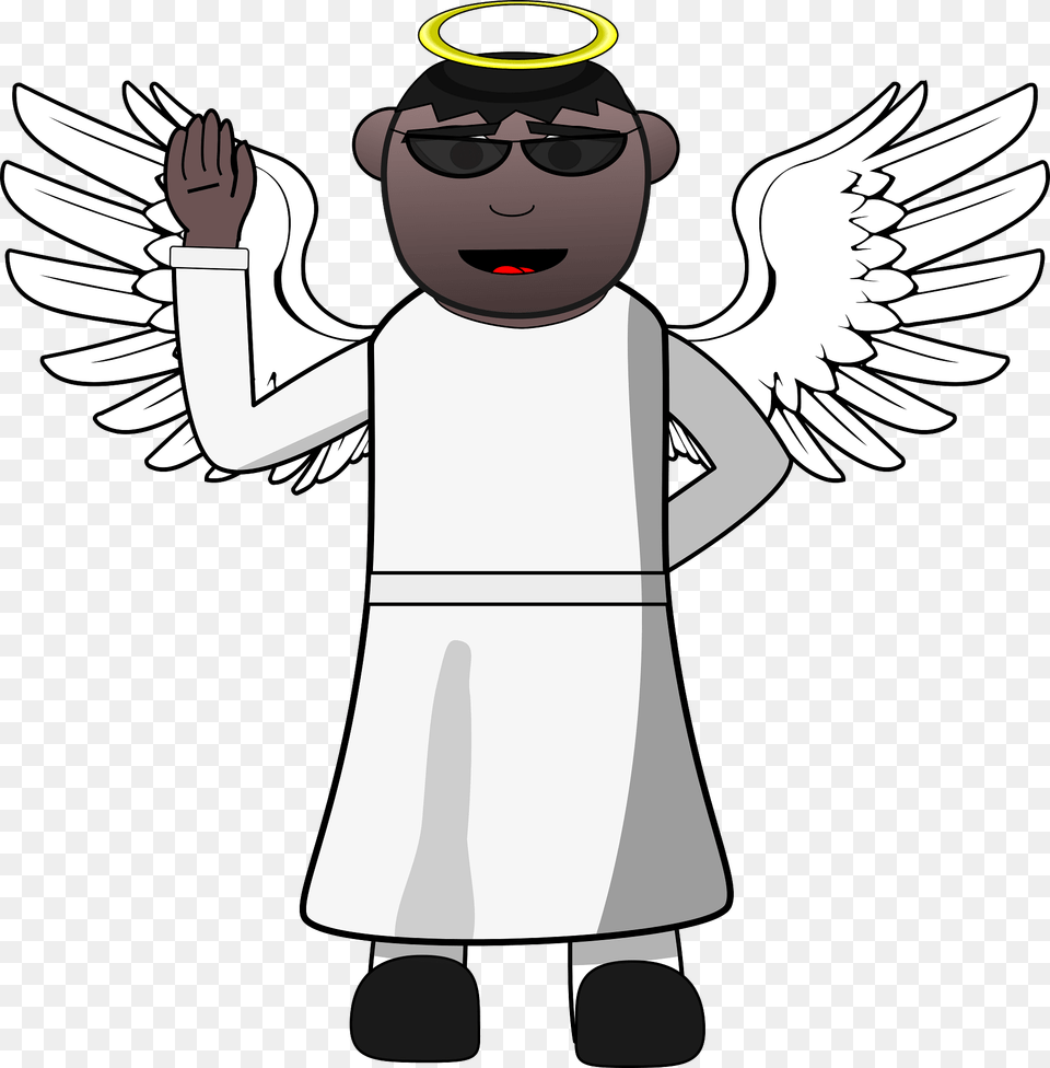 Angel In Sunglasses Clipart, Clothing, Long Sleeve, Sleeve, Baby Png Image