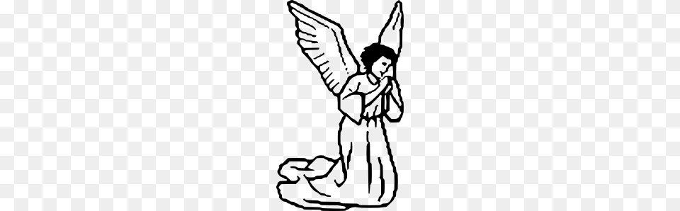 Angel Kneeling Clip Art, Person, Smoke Pipe Free Png Download