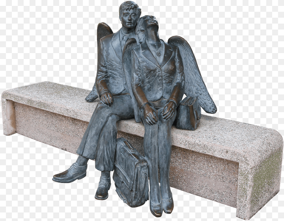 Angel Male Wing Stockxchng, Bench, Furniture, Adult, Wedding Free Transparent Png