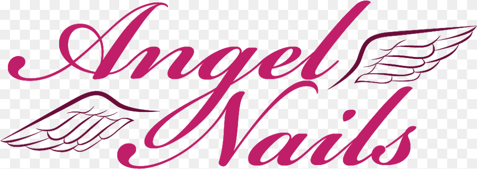 Angel Nail Salon Full Set Calligraphy, Text, Handwriting Free Png