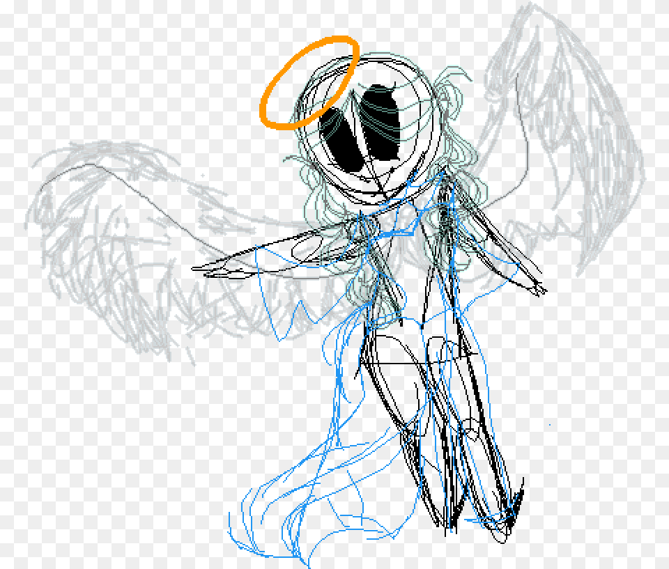 Angel Oc Sketch Sketch, Adult, Female, Person, Woman Free Transparent Png