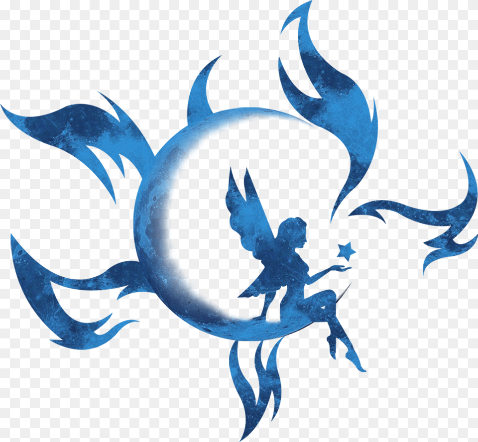 Angel On Moon Vector, Animal, Fish, Sea Life, Shark Free Png