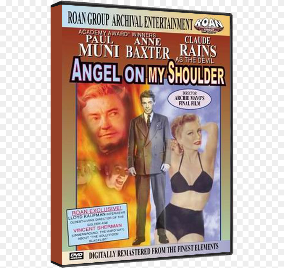 Angel On My Shoulder Dvd Roan Group Angel On My Shoulder Dvd Usa Import, Book, Publication, Adult, Swimwear Free Png Download