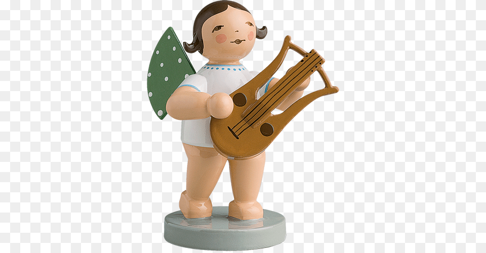 Angel Orchestra Musician With Lyre Angel With Lyre Wendt Und Kuehn, Figurine, Baby, Person, Musical Instrument Png